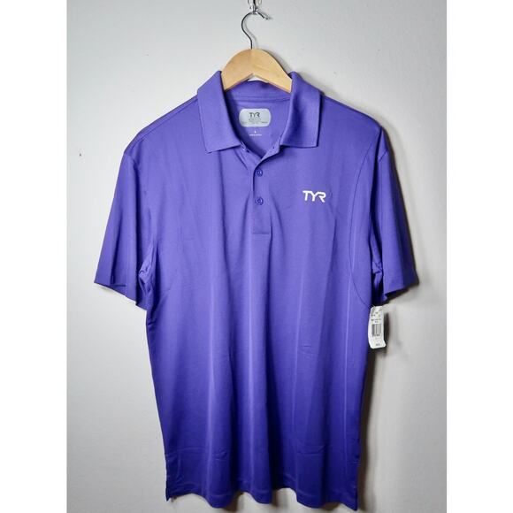 Tyr Men's Tech Polo ALLIANCE Ext. Large Purple - Picture 2 of 5